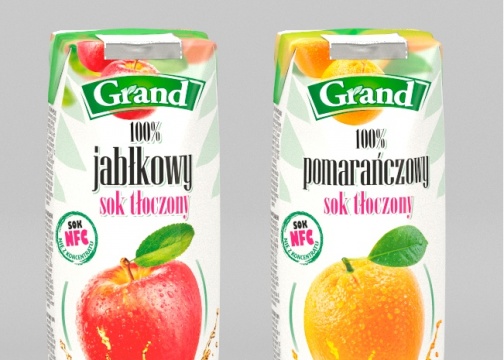Pressed juices in 250ml prisma packaging.